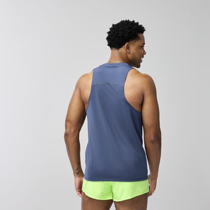 Model (back) view of Brooks Atmosphere Singlet 3.0 for men