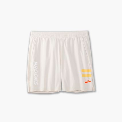 Laydown (front) view of Brooks Run Within 7" Linerless Short for men