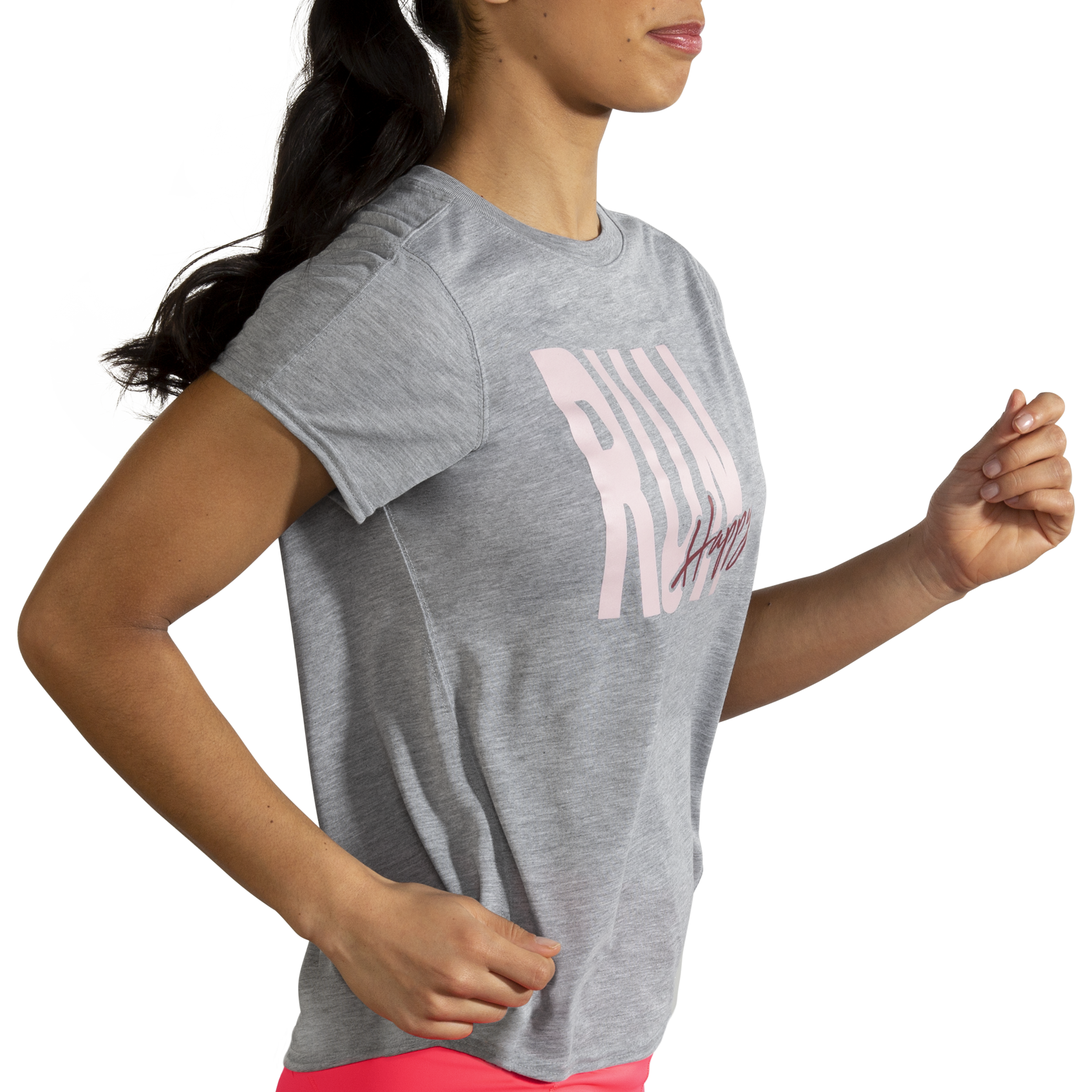 Small Details about   Brooks Women's Distance Graphic Tee Short Sleeve Running Shirt 