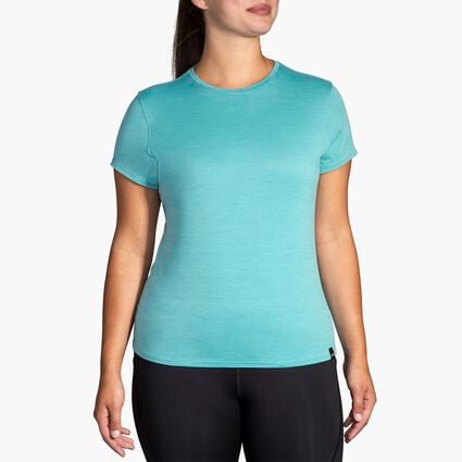 Brooks Luxe Short Sleeve für Damen – Model-Ansicht (von vorne)