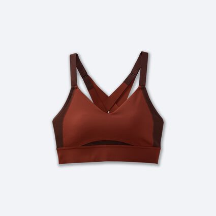 Laydown (front) view of Brooks Interlace Sports Bra for women