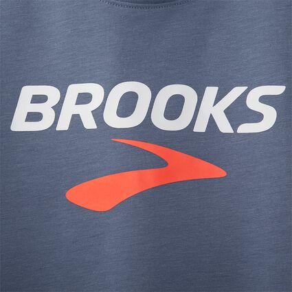 Vue détaillée 1 de Brooks Distance Graphic Short Sleeve pour hommes