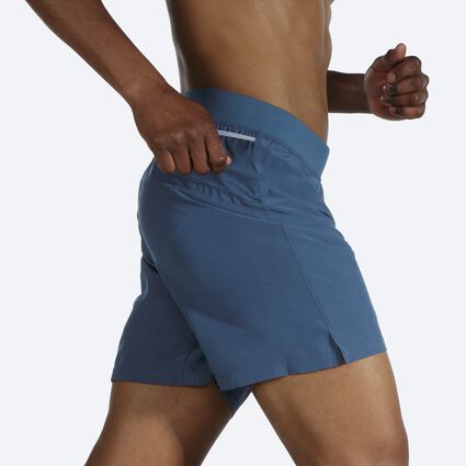 Movement angle (treadmill) view of Brooks Sherpa 7" Short for men