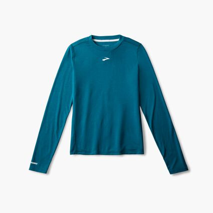 Vue couchée (avant) de Brooks High Point Long Sleeve pour femmes