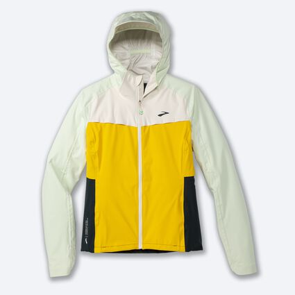 Brooks High Point Waterproof Jacket für Damen – Ansicht im Liegen (von vorne)