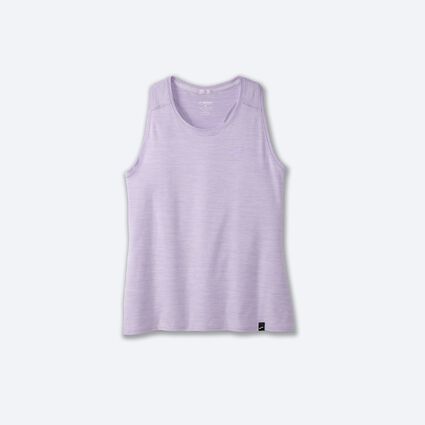 Laydown (front) view of Brooks Luxe Tank for women