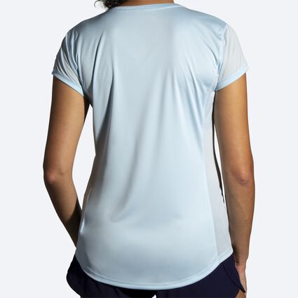 Model (back) view of Brooks Stealth Short Sleeve for women