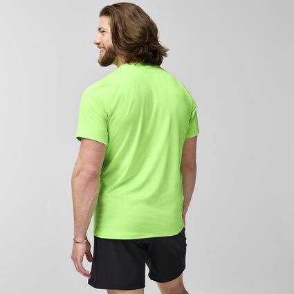 Model (back) view of Brooks Luxe Short Sleeve for men