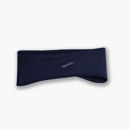 Laydown (front) view of Brooks Notch Thermal Headband for unisex