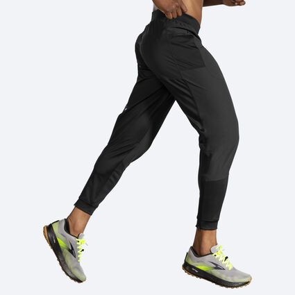 Movement angle (treadmill) view of Brooks Switch Hybrid Pant for men