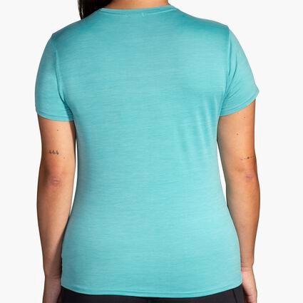 Brooks Luxe Short Sleeve für Damen – Model-Ansicht (von hinten)