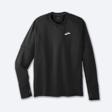 Laydown (front) view of Brooks Notch Thermal Long Sleeve 2.0 for men