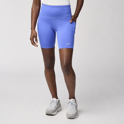 Model (front) view of Brooks Spark 8" Short Tight for women
