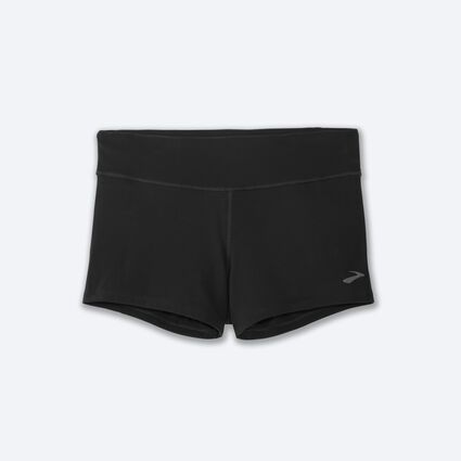 Laydown (front) view of Brooks Speedwork Short Tight for women