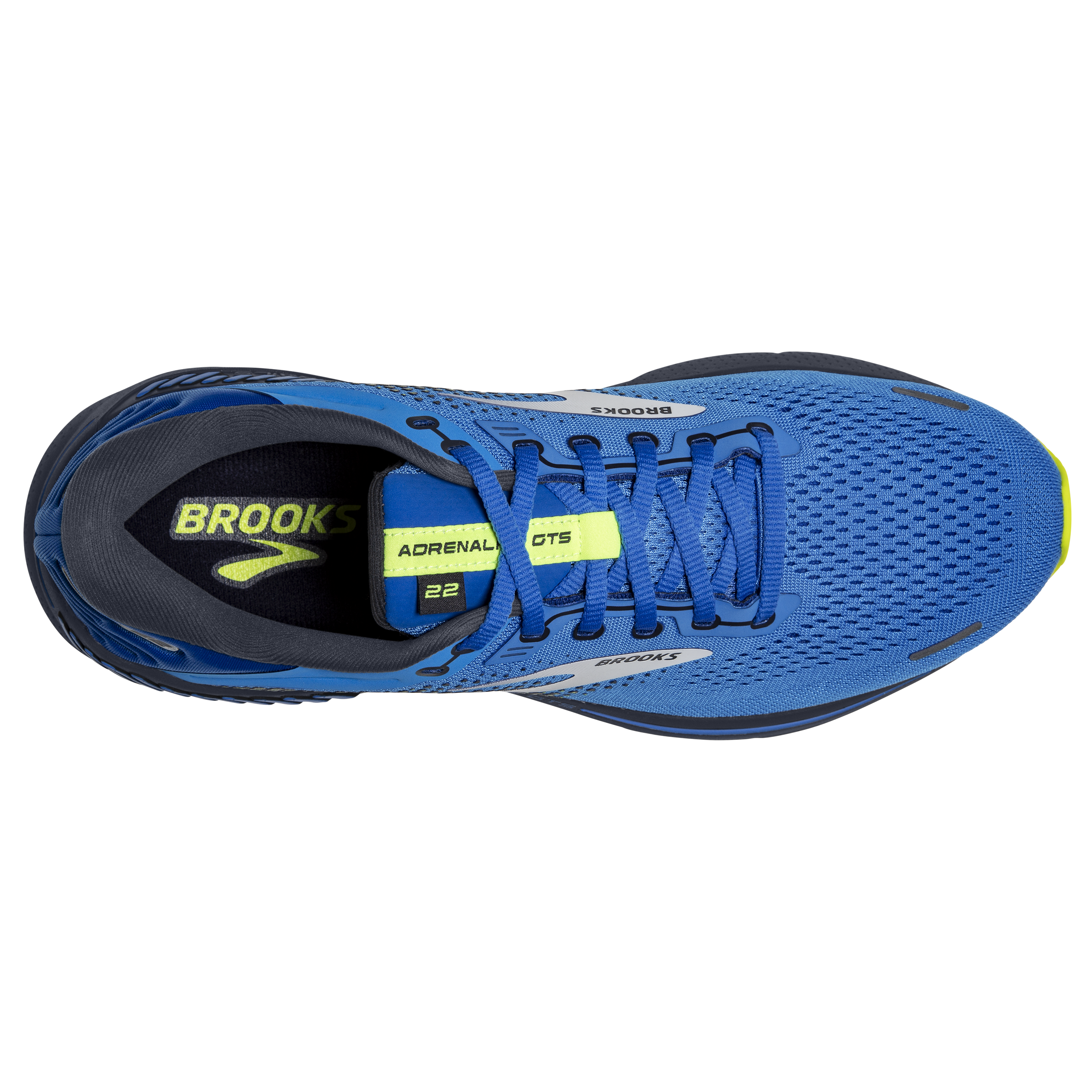 4E Brooks Adrenaline GTS 19 WIDE FIT Blue Mens Running Shoes 