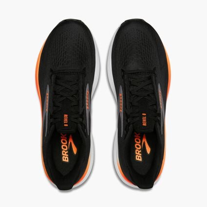 Top-down view of Brooks Revel 8 for men