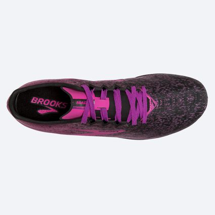 Top-down view of Brooks Mach 19 Spikeless for women