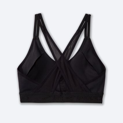 Laydown (back) view of Brooks Plunge 2.0 Sports Bra for women