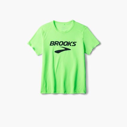 Laydown (front) view of Brooks Distance Short Sleeve 3.0 for men