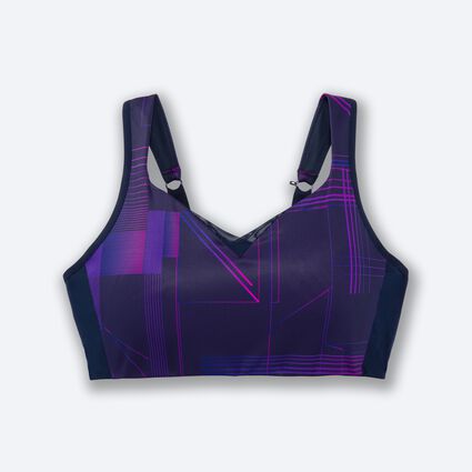 Laydown (front) view of Brooks Convertible Sports Bra for women