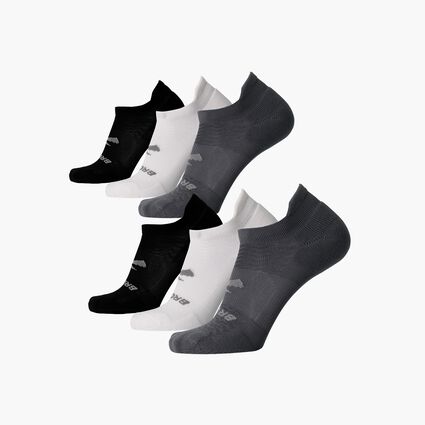 Vue couchée (avant) de Brooks Run-In No Show 6-Pack pour unisexe