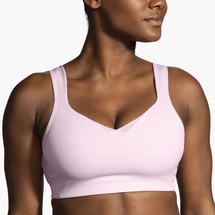 Model (front) view of Brooks Convertible Sports Bra for women