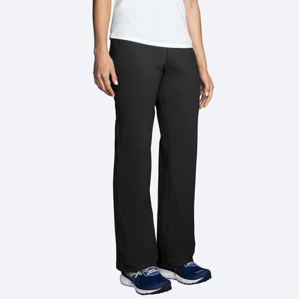 Model angle (relaxed) view of Brooks Venture Pant for women
