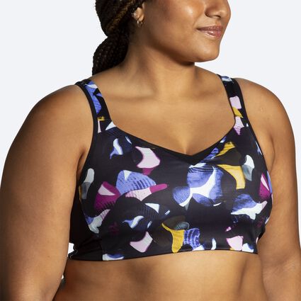 Model (front) view of Brooks Drive Convertible Run Bra for women