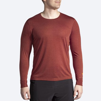 Model (front) view of Brooks Distance Long Sleeve for men