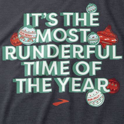 Detail view 1 of Run Merry Run Distance Graphic Long Sleeve for men