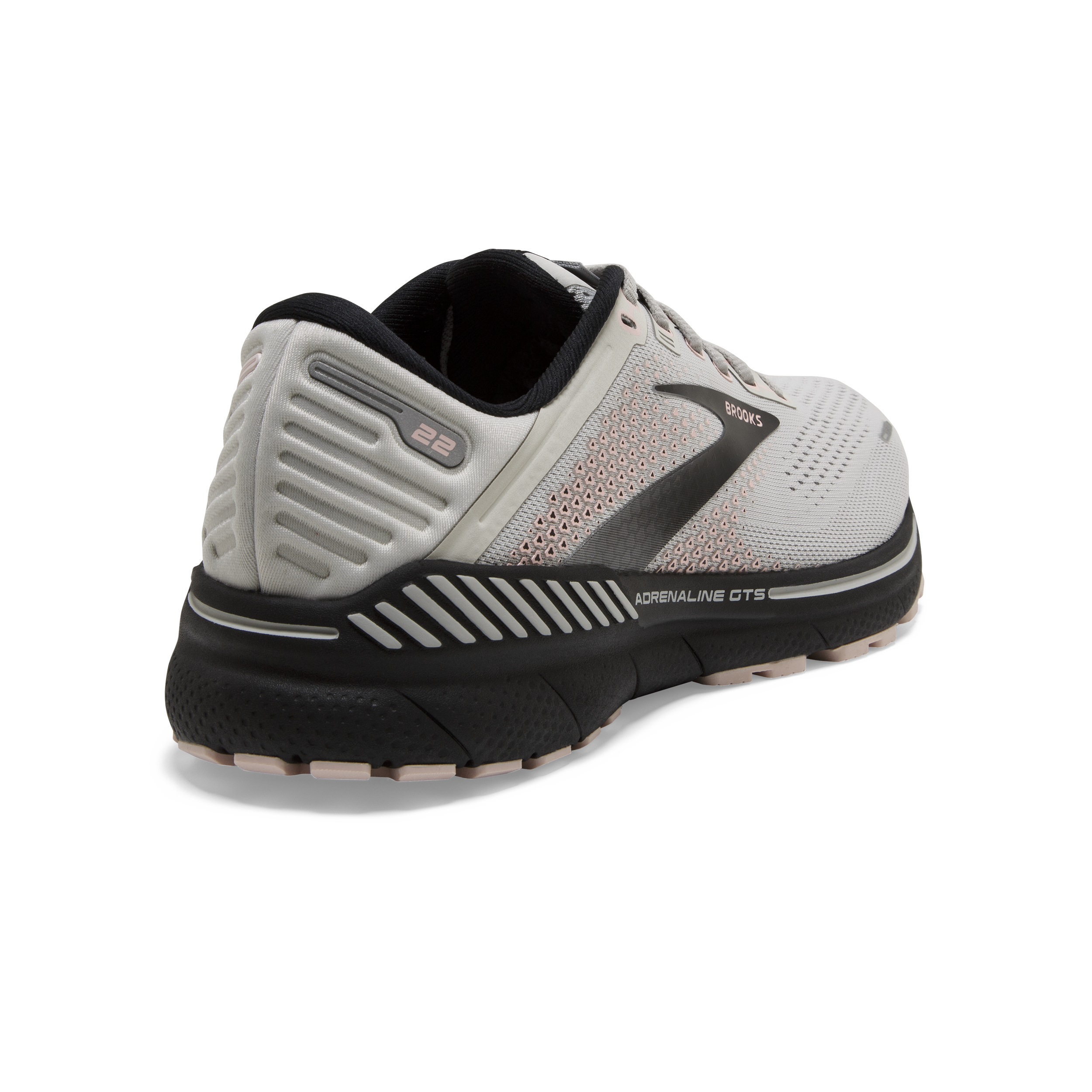 women's brooks adrenaline gts 22 black running shoes