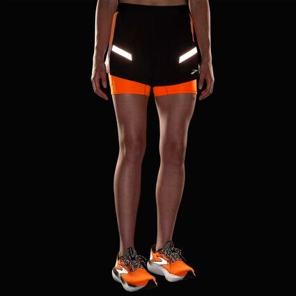 Vue du détail 1 de Brooks Run Visible 4" 2in1 Short 2.0 pour femmes