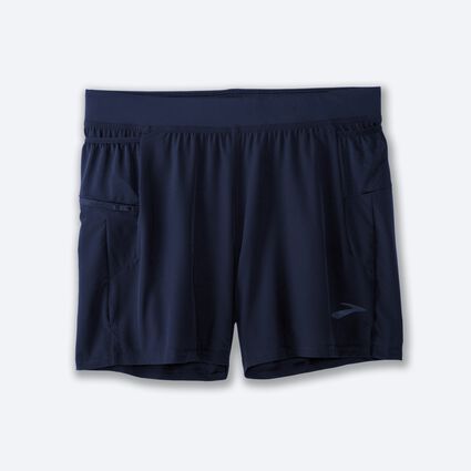 Laydown (front) view of Brooks Sherpa 5" 2-in-1 Short for men