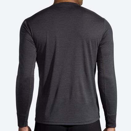 Model (back) view of Brooks Run Merry Run Distance Graphic Long Sleeve for men