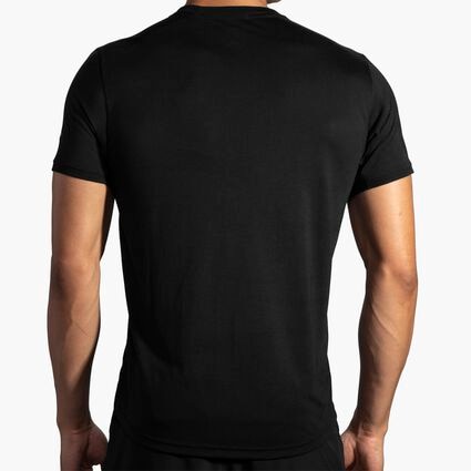 Model (back) view of Brooks Distance Short Sleeve for men