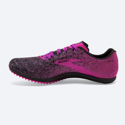 Side (left) view of Brooks Mach 19 Spikeless for women