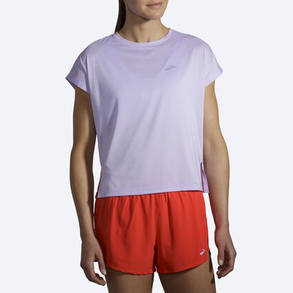 Model (front) view of Brooks Sprint Free Short Sleeve for women