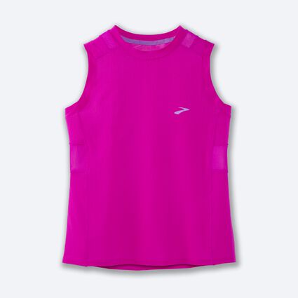 Laydown (front) view of Brooks Atmosphere Sleeveless for women
