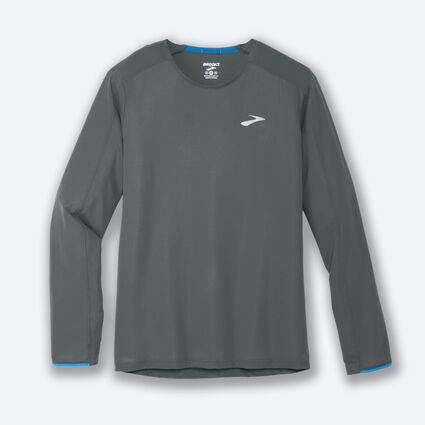 Laydown (front) view of Brooks Atmosphere Long Sleeve for men