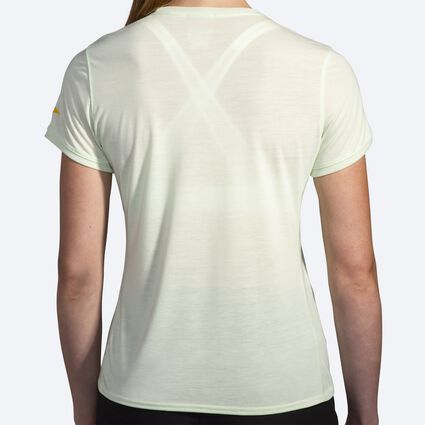 Model (back) view of Brooks Distance Short Sleeve 3.0 for women