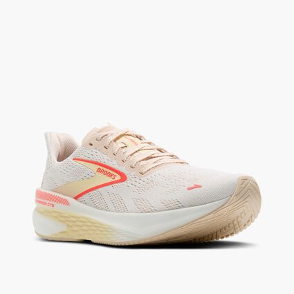Vista del revestimiento protector y la puntera de Brooks Hyperion GTS 2 para mujer
