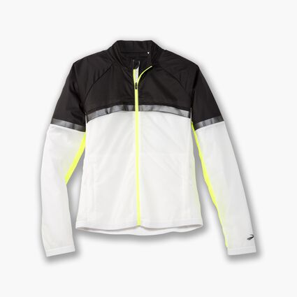 Laydown (front) view of Brooks Carbonite Jacket for women