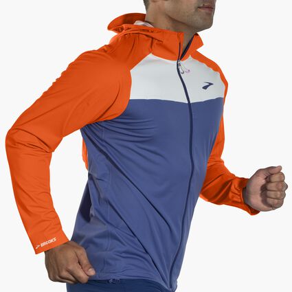 Vue angulaire du mouvement (sur tapis de course) Brooks High Point Waterproof Jacket pour hommes