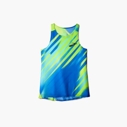 Laydown (front) view of Brooks Elite Singlet for men