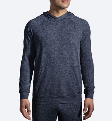 Model (front) view of Brooks Luxe Hoodie for men