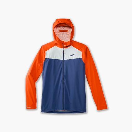 Vue couchée (avant) de Brooks High Point Waterproof Jacket pour hommes