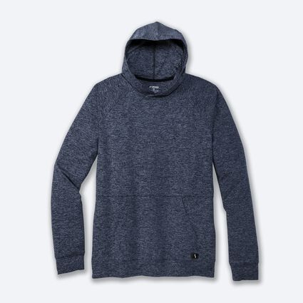 Laydown (front) view of Brooks Luxe Hoodie for men