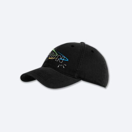 Laydown (front) view of Brooks Heritage Run Cap for unisex