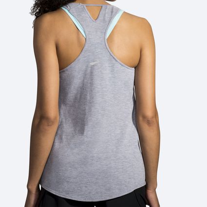 Model (back) view of Brooks Distance Tank for women