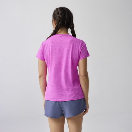 Brooks Luxe Short Sleeve für Damen – Model-Ansicht (von hinten)